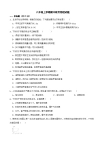广东省湛江市2025年八年级上学期期中物理试题附答案
