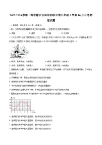 2025-2026学年上海市静安区风华初级中学九年级上学期10月月考物理试题-自定义类型