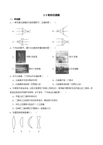 沪粤版（2024）八年级上册奇妙的透镜一课一练