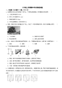 广东省惠州市2025年八年级上学期期中考试物理试题附答案