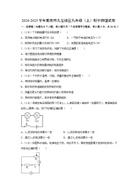 重庆市九龙坡区2024-2025学年九年级上学期期中物理试卷（学生版）