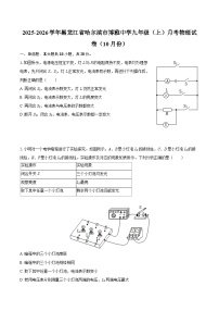2025-2026学年黑龙江省哈尔滨市博雅中学九年级（上）月考物理试卷（10月份）-自定义类型