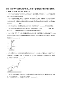 2025-2026学年安徽亳州沪科版八年级下册物理期末测试卷【含解析】
