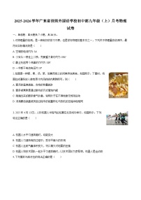 2025-2026学年广东省深圳外国语学校初中部九年级（上）月考物理试卷-自定义类型