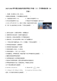 2025-2026学年重庆实验外国语学校八年级（上）月考物理试卷（10月份）-自定义类型