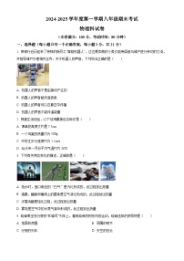 广东省汕头市潮阳区金培学校2024-2025学年八年级上学期期末考试物理试题（含答案）