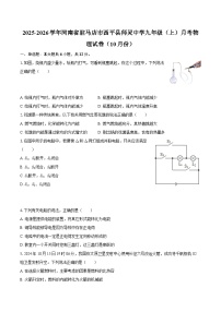 2025-2026学年河南省驻马店市西平县师灵中学九年级（上）月考物理试卷（10月份）-自定义类型