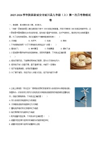 2025-2026学年陕西省延安市延川县九年级（上）第一次月考物理试卷-自定义类型