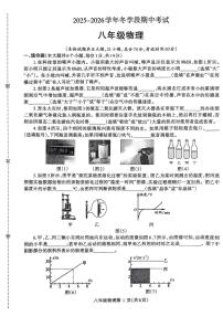 河南省济源市沁园中学2025-2026学年八年级上学期11月期中物理试题