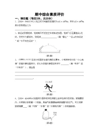 沪科版八年级物理下册 期中综合素质评价卷（含答案）