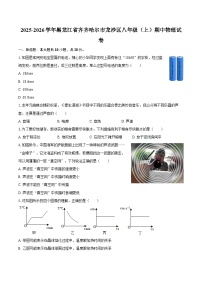 2025-2026学年黑龙江省齐齐哈尔市龙沙区八年级（上）期中物理试卷-自定义类型