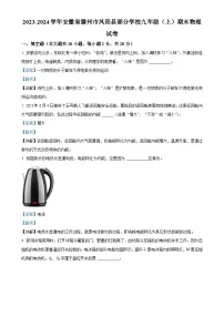 安徽省滁州市凤阳县部分学校九年级上学期期末物理试题（解析版）-A4