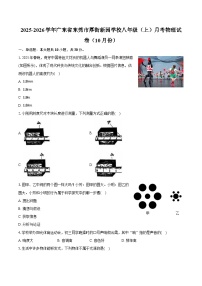 2025-2026学年广东省东莞市厚街新园学校八年级（上）月考物理试卷（10月份）