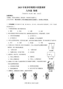 广西南宁市青秀区凤岭北路中学2025-2026学年九年级上学期11月期中物理试题