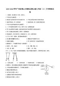 2025-2026学年广东省佛山市南海区狮山镇九年级（上）月考物理试卷-自定义类型