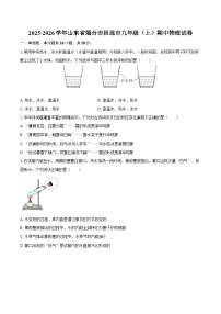 2025-2026学年山东省烟台市招远市九年级（上）期中物理试卷-自定义类型