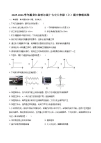 2025-2026学年黑龙江省哈尔滨十七中八年级（上）期中物理试卷-自定义类型