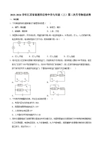 江苏省南通市启秀中学2023-2024学年九年级上学期第二次月考物理试卷