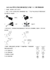 2025-2026学年江苏省无锡市新吴区九年级（上）期中物理试卷-自定义类型