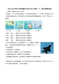 2025-2026学年山东省烟台市龙口市九年级（上）期中物理试卷-自定义类型
