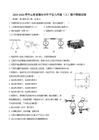 2025-2026学年山东省烟台市牟平区九年级（上）期中物理试卷-自定义类型