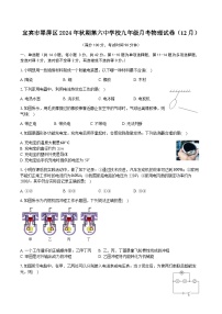 四川省宜宾市翠屏区第六中学校2024-2025学年九年级上学期月考物理试卷（12月）（含解析）