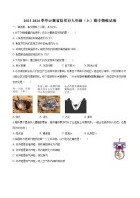 2025-2026学年云南省昆明市九年级（上）期中物理试卷-自定义类型