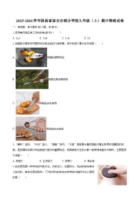 2025-2026学年陕西省西安市部分学校九年级（上）期中物理试卷-自定义类型