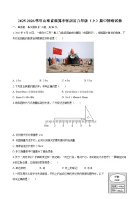 2025-2026学年山东省淄博市张店区八年级（上）期中物理试卷-自定义类型