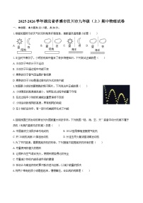 2025-2026学年湖北省孝感市汉川市九年级（上）期中物理试卷-自定义类型