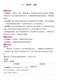物理九年级全册（2024）第1节 磁现象 磁场教学设计及反思
