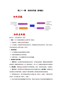 （人教版）中考物理一轮复习考点讲与练第二十一章  信息的传递（2份，原卷版+解析版）