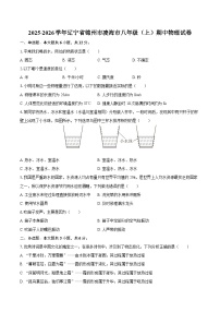 2025-2026学年辽宁省锦州市凌海市八年级（上）期中物理试卷-自定义类型