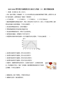 2025-2026学年四川省绵阳市江油市九年级（上）期中物理试卷-自定义类型