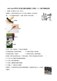 2025-2026学年江苏省无锡市滨湖区九年级（上）期中物理试卷-自定义类型