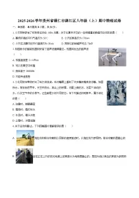 2025-2026学年贵州省铜仁市碧江区八年级（上）期中物理试卷-自定义类型