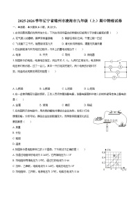2025-2026学年辽宁省锦州市凌海市九年级（上）期中物理试卷-自定义类型