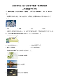 北京市朝阳区八年级上学期期末考试物理试题（原卷版）-A4