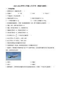 北京市朝阳外国语学校八年级下学期2月月考物理试题（原卷版）-A4