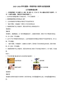 天津市西青区2025-2026学年九年级上学期期中考试物理试题