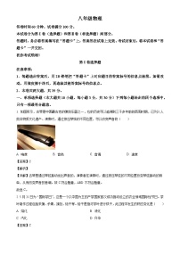 天津市河西区2025-2026学年八年级上学期期中物理试题（有答案和解析）