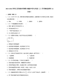 江苏省徐州市睢宁高级中学2023-2024学年九年级上学期月考物理试卷（12月份）