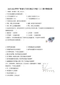2025-2026学年广东省江门市江海区八年级（上）期中物理试卷-自定义类型
