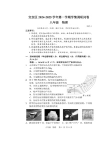 广东省深圳市宝安区2024-2025学年上学期期末考试八年级物理试卷