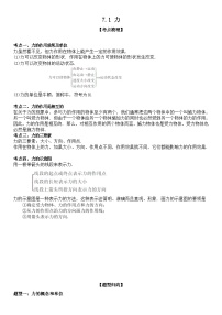 初中物理人教版（2024）八年级下册力同步达标检测题