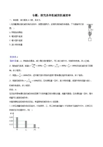 2026届初中物理中考复习一轮专题：探究各种机械的机械效率-练习（含答案+解析）