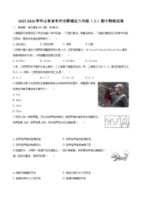 2025-2026学年山东省枣庄市薛城区八年级（上）期中物理试卷-自定义类型