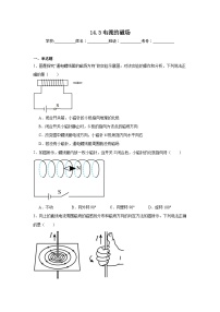 初中物理北师大版（2024）九年级全册（2024）第三节 电流的磁场同步练习题