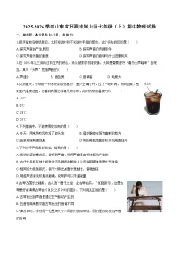 2025-2026学年山东省日照市岚山区七年级（上）期中物理试卷-自定义类型