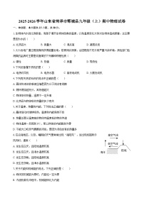 2025-2026学年山东省菏泽市郓城县九年级（上）期中物理试卷-自定义类型